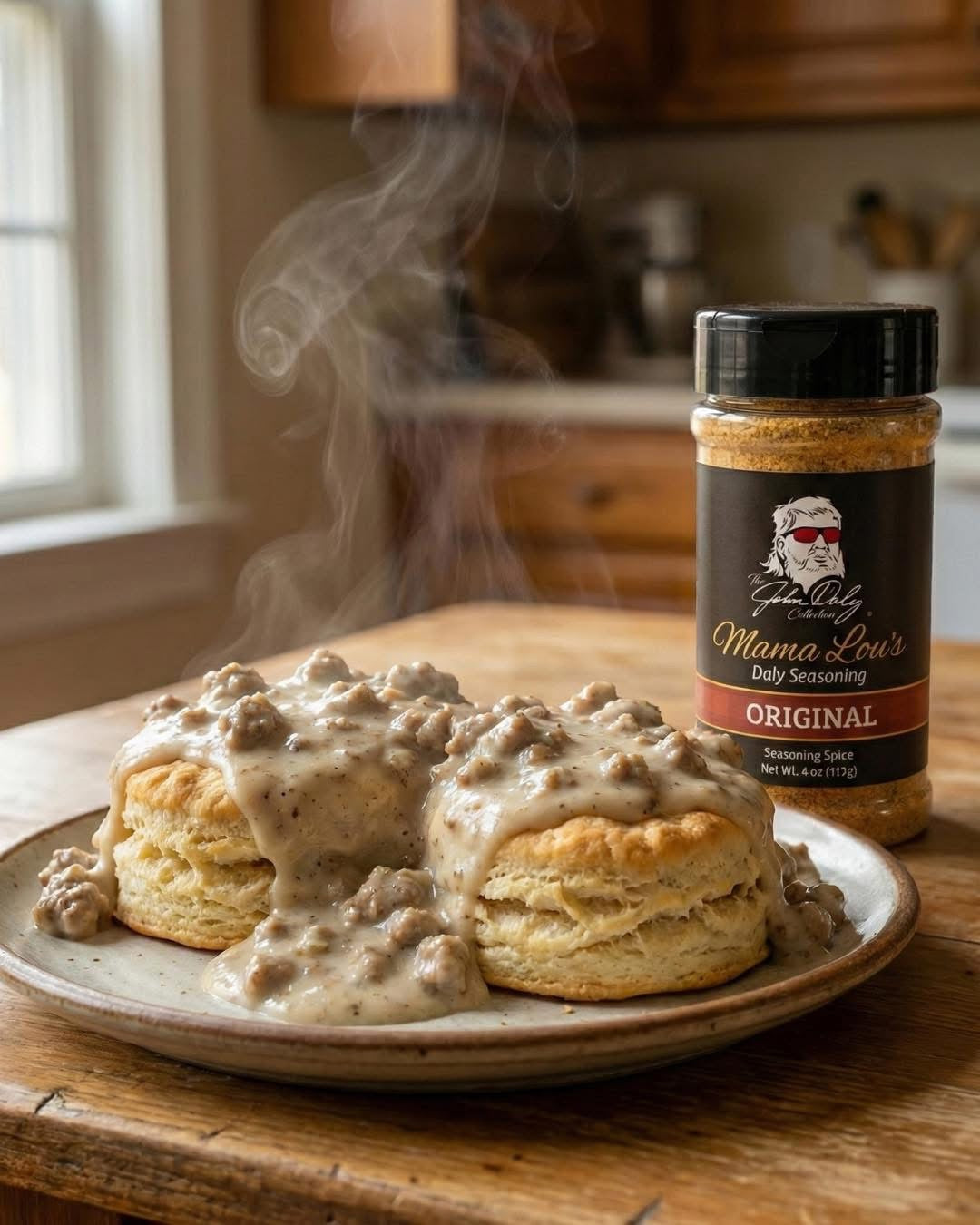 Mama Lou's Breakfast Ball Biscuits & Gravy