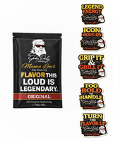 John Daly Sticker + Mama Lou’s Original Seasoning Sample – $3 (Free Shipping)
